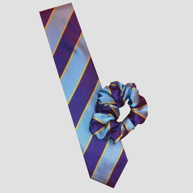 The Equetech Pony Club Stripe Tie in Blue/Purple#Blue/Purple
