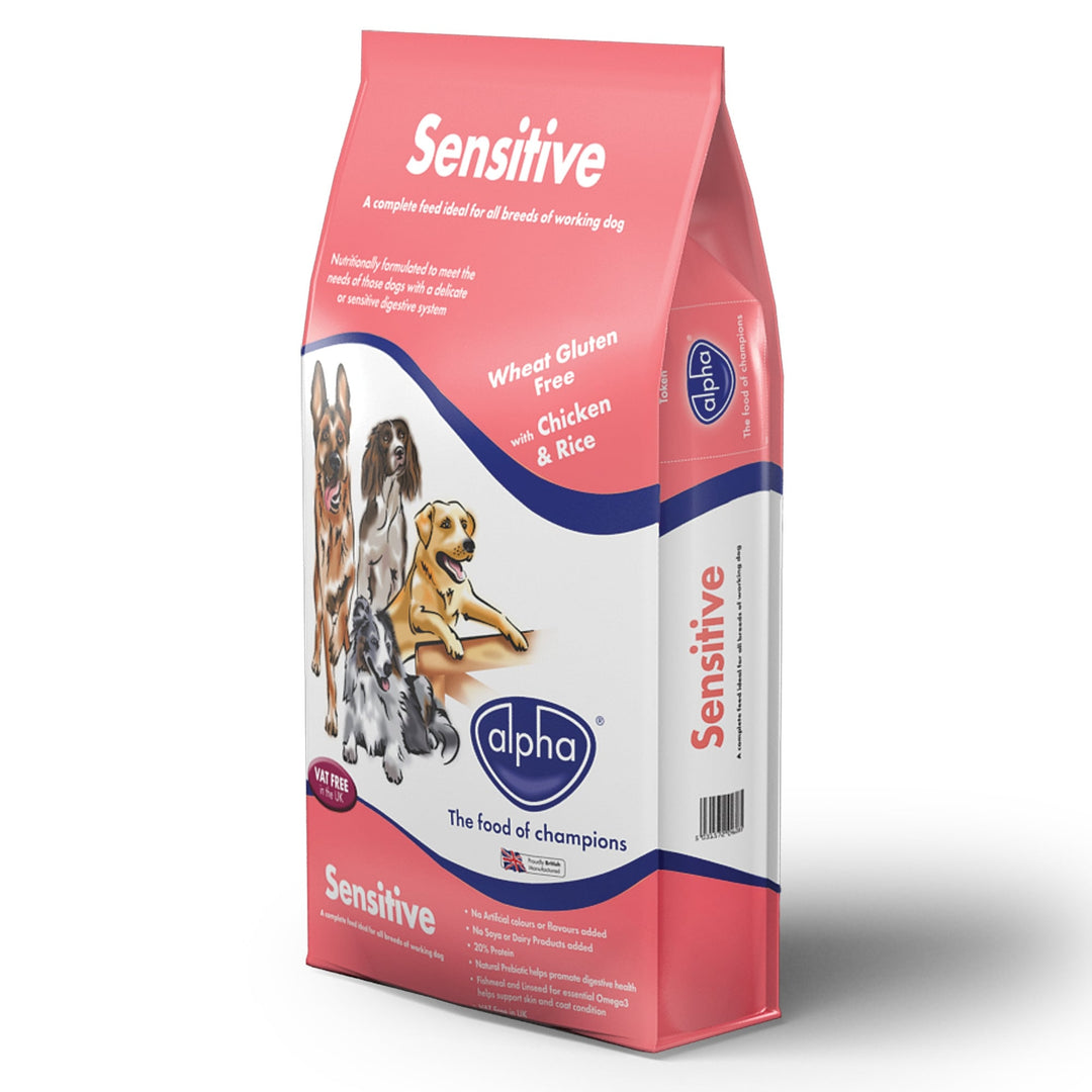 Alpha Sensitive Working Dog Food with Chicken & Rice 15kg