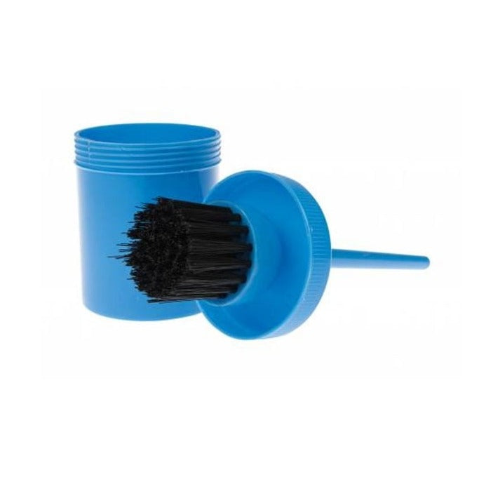 The Roma Brights Hoof Oil Brush & Bottle in Blue#Blue