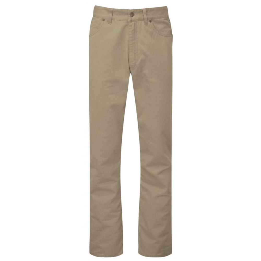 The Schoffel Mens Canterbury 5 Pocket Jean in Beige#Beige