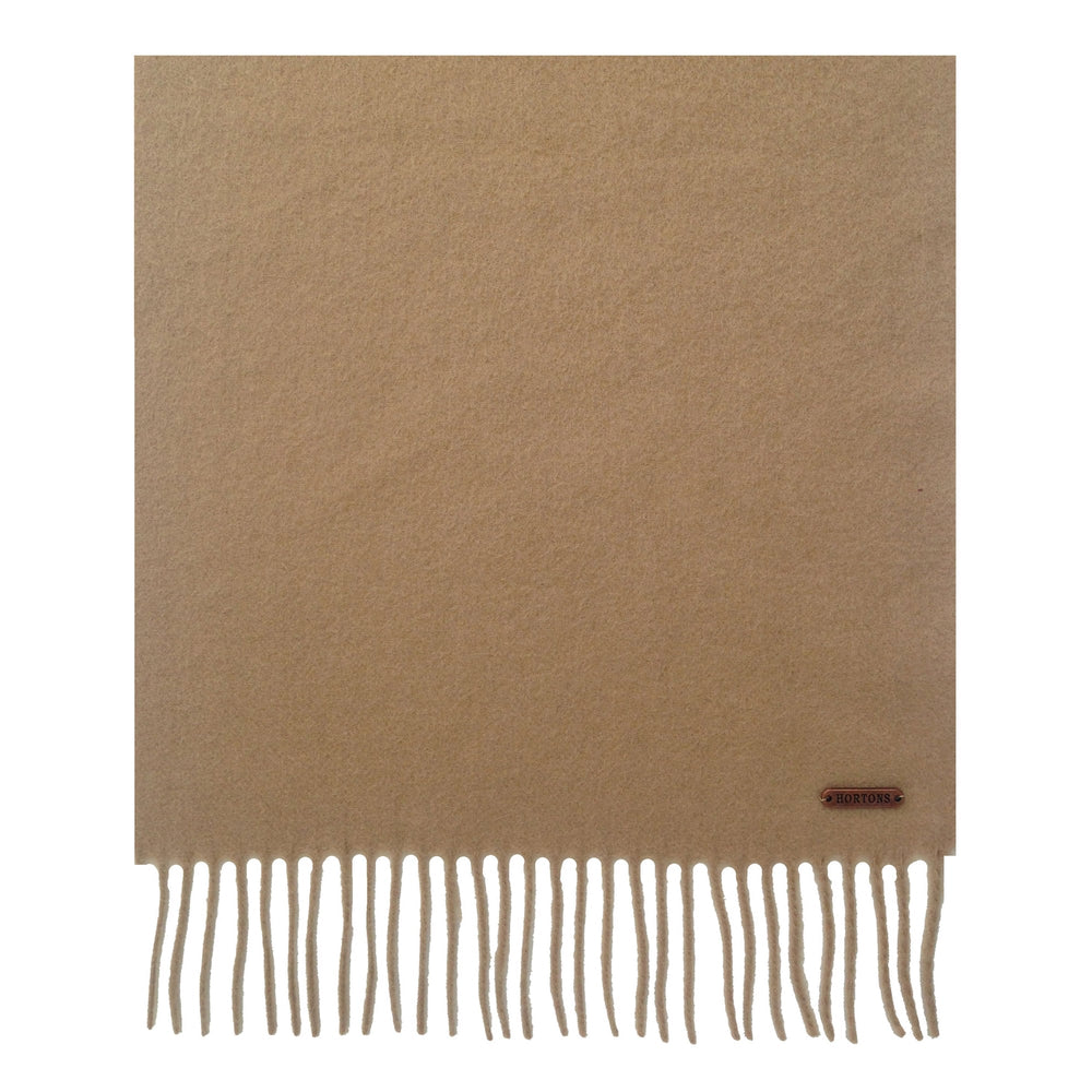 The Hortons Country Plain Scarf in Beige#Beige