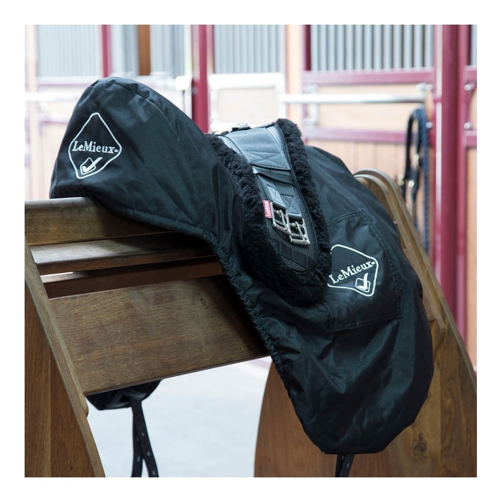 The LeMieux ProKit Dressage Saddle Cover in Black#Black