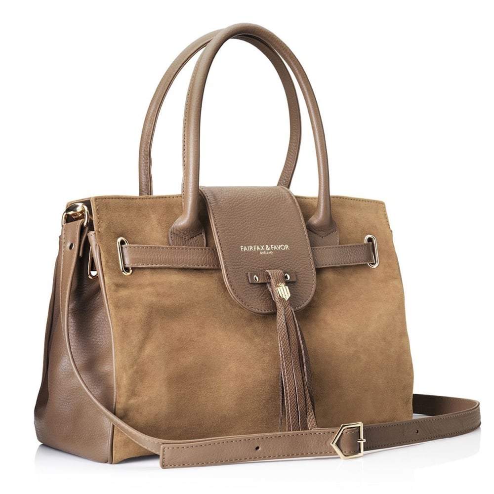 Fairfax & Favor Ladies Windsor Suede Handbag