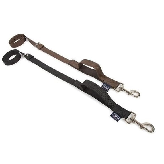 The Shires Nylon Web Side Reins in Black#Black