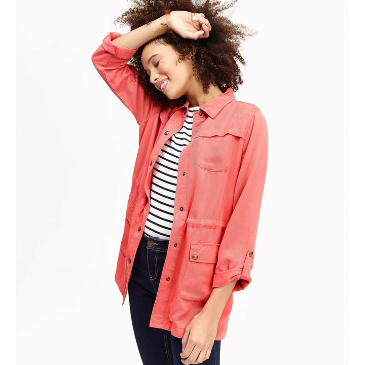 The Joules Ladies Cassidy Jacket in Red#Red