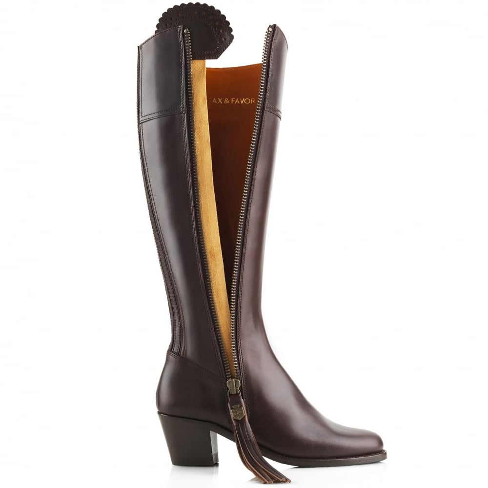 Fairfax & Favor Ladies Regina Leather Heeled Boot