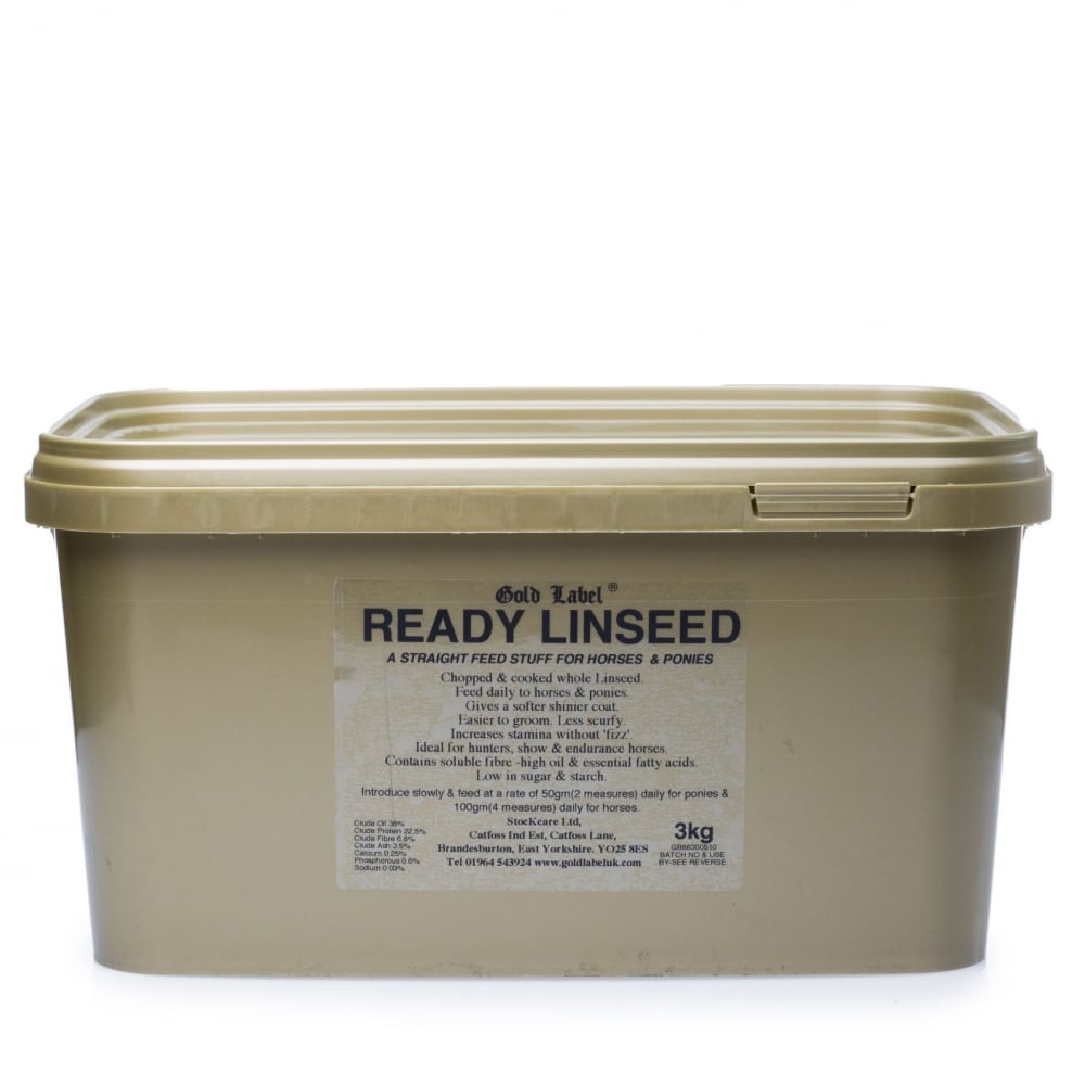 Gold Label Ready Linseed Horse and Pony Supplement 3kg