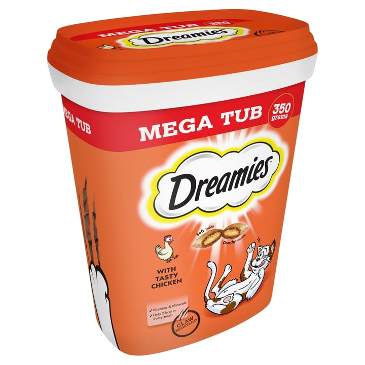 Dreamies Chicken Cat Treats Mega Tub 350g