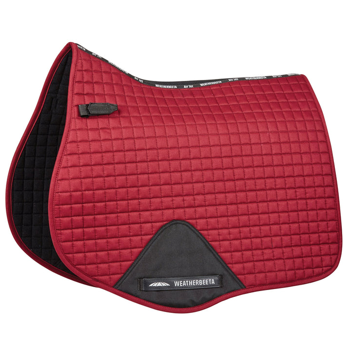 The Weatherbeeta Prime All Purpose Saddle Pad in Dark Red#Dark Red