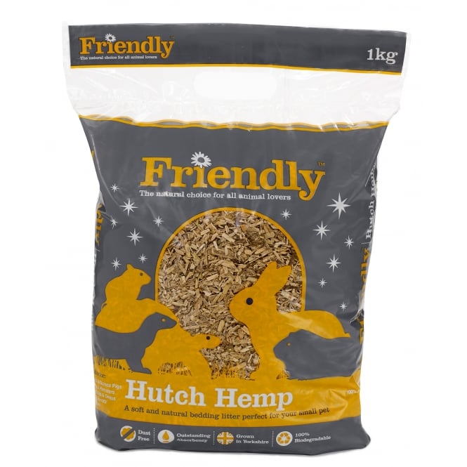 Friendly Hutch Hemp Small Pet Bedding 1kg
