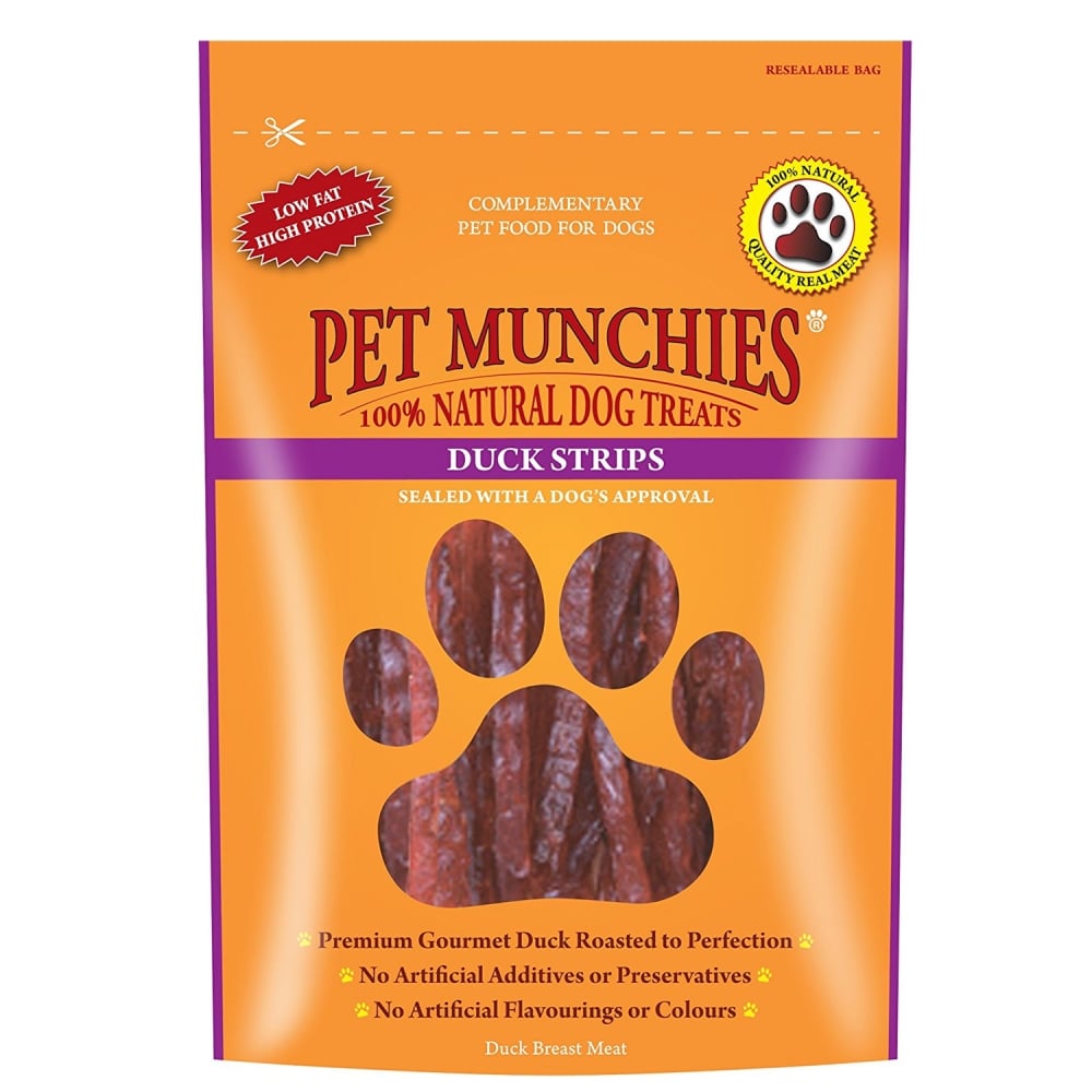 Pet Munchies Duck Strips Dog Treats 90g