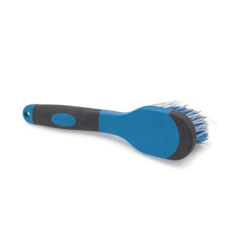 The Shires Ezi-Groom Bucket Brush in Blue#Blue