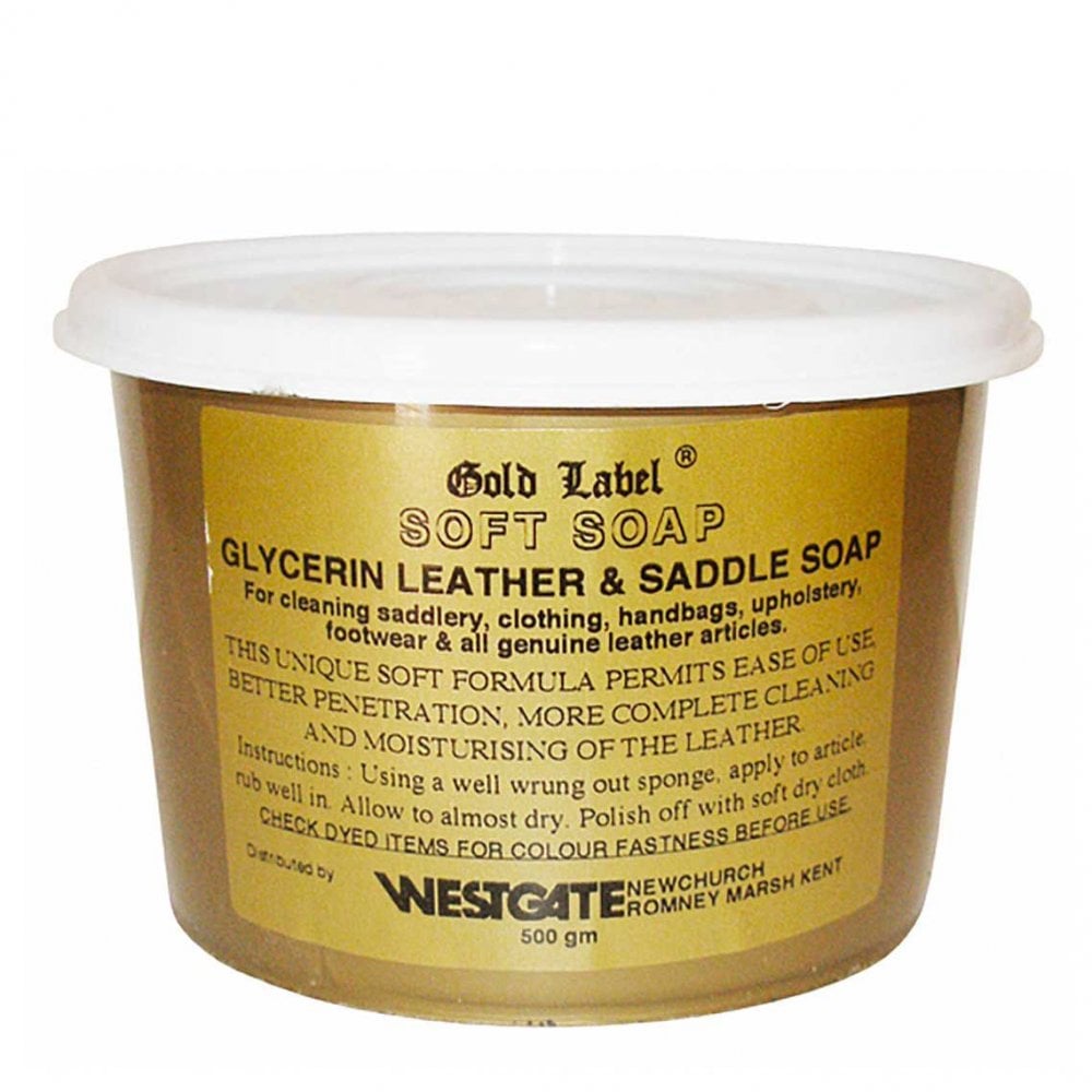 Gold Label Soft Saddle Soap 500g