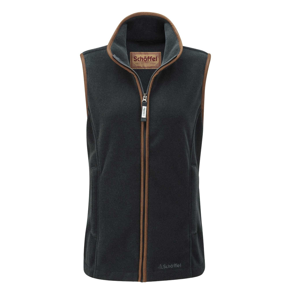 Schoffel Ladies Lyndon Fleece Gilet in Gunmetal#Gunmetal