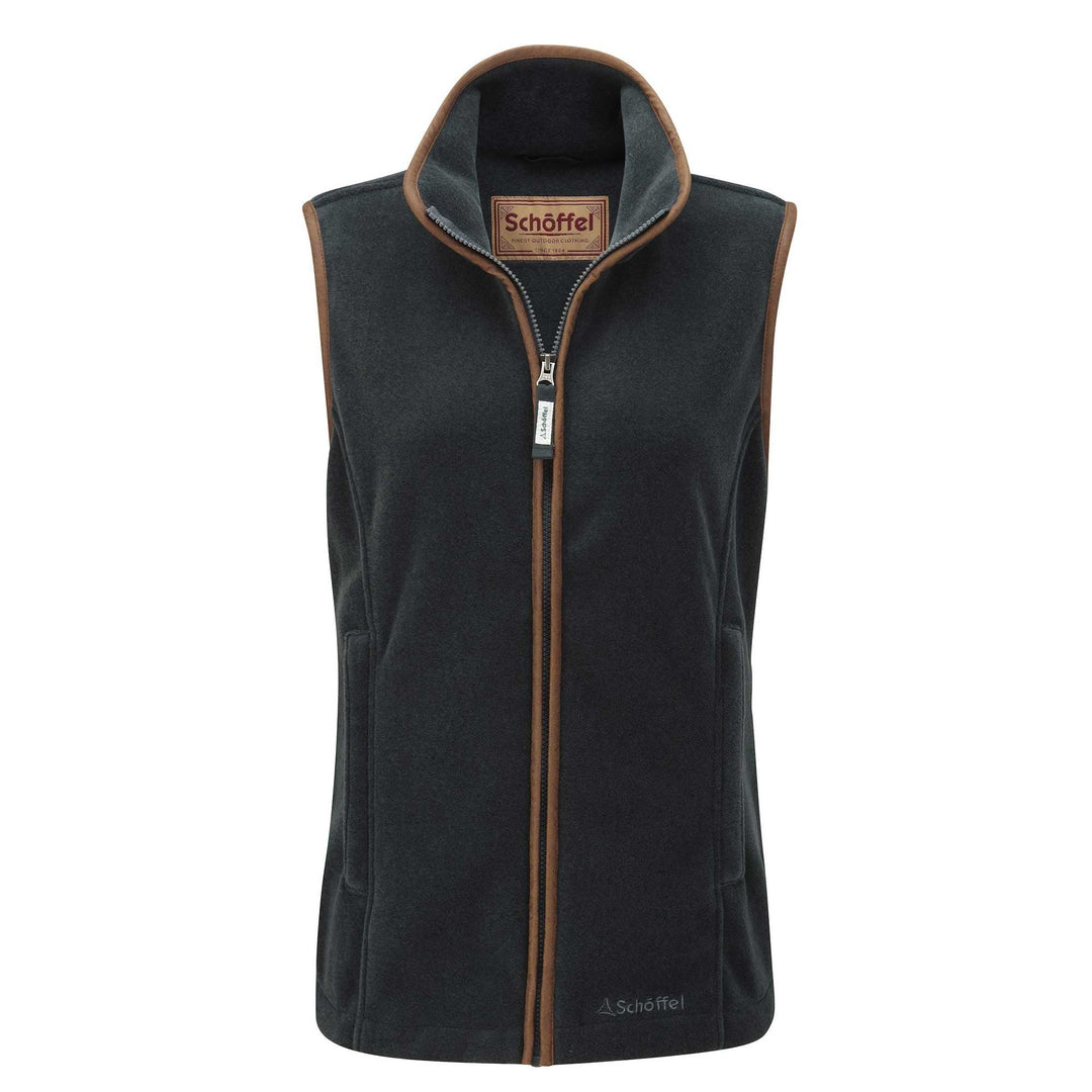 Schoffel Ladies Lyndon Fleece Gilet in Gunmetal#Gunmetal