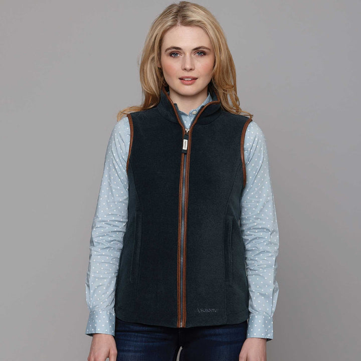 Schoffel Ladies Lyndon Fleece Gilet#Gunmetal