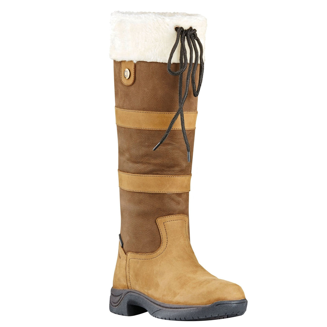 The Dublin Eskimo II Fleece Lined Country Boots in Dark Brown#Dark Brown