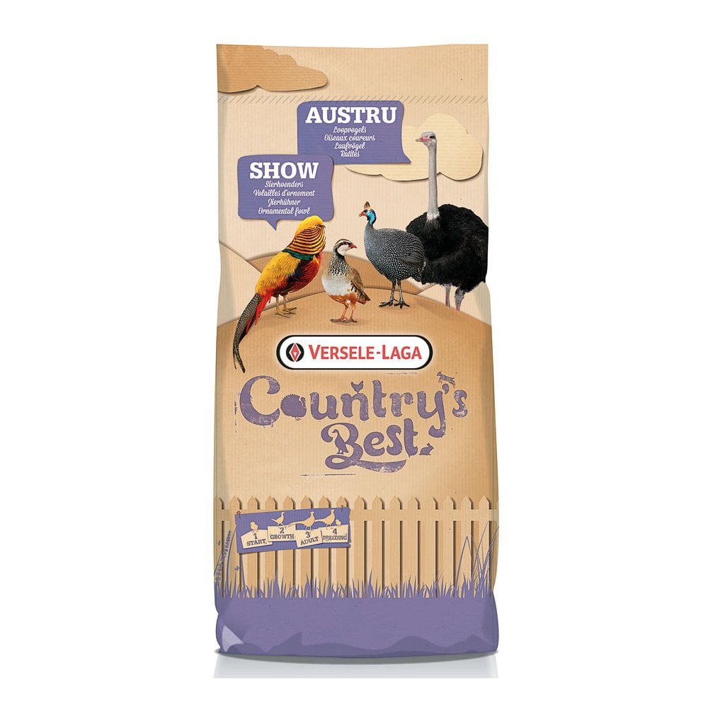 Versele-Laga Country's Best Show 4 Layers Pellets for Game Birds & Ornamental Fowl 20kg