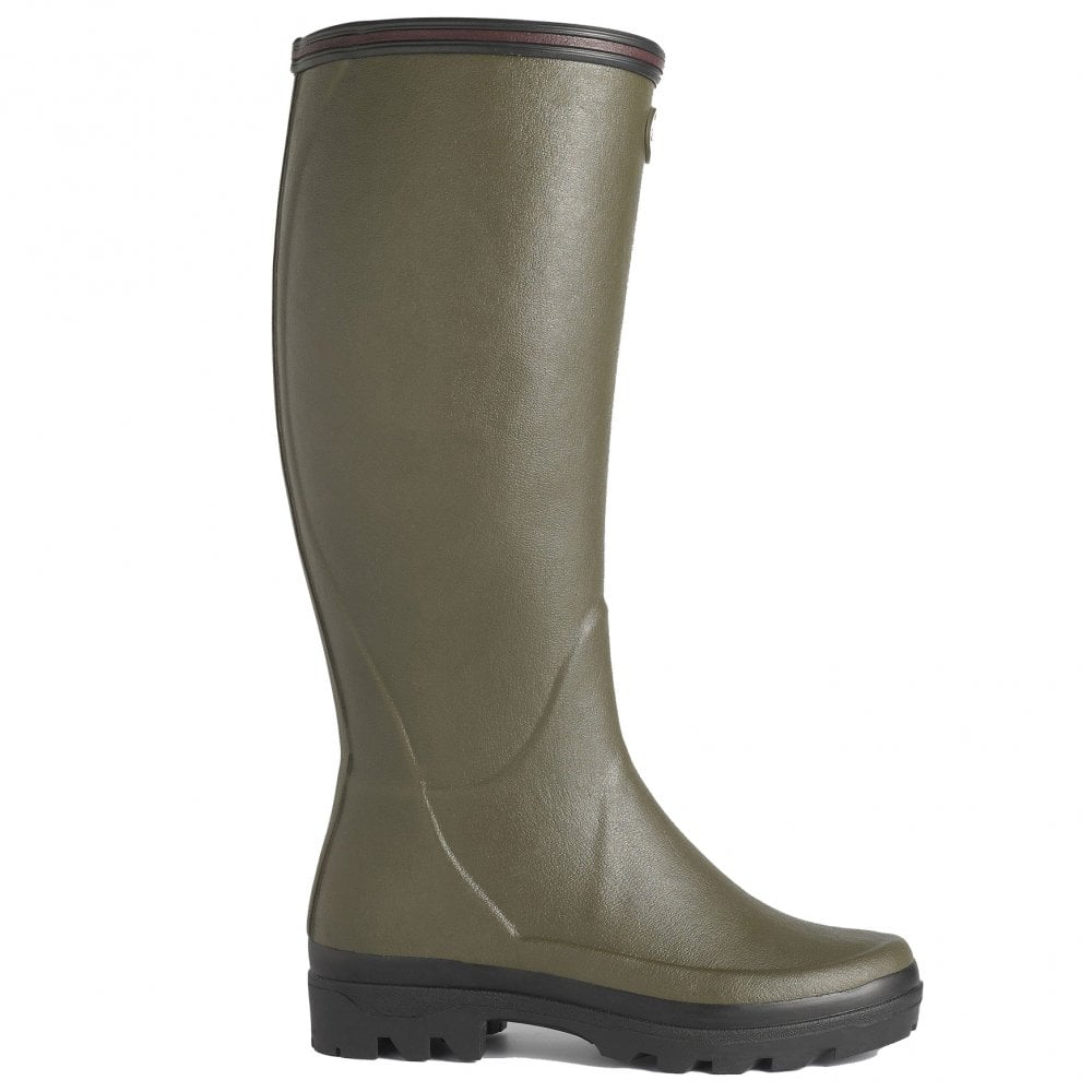 The Le Chameau Ladies Giverny Wellies in Dark Green#Dark Green