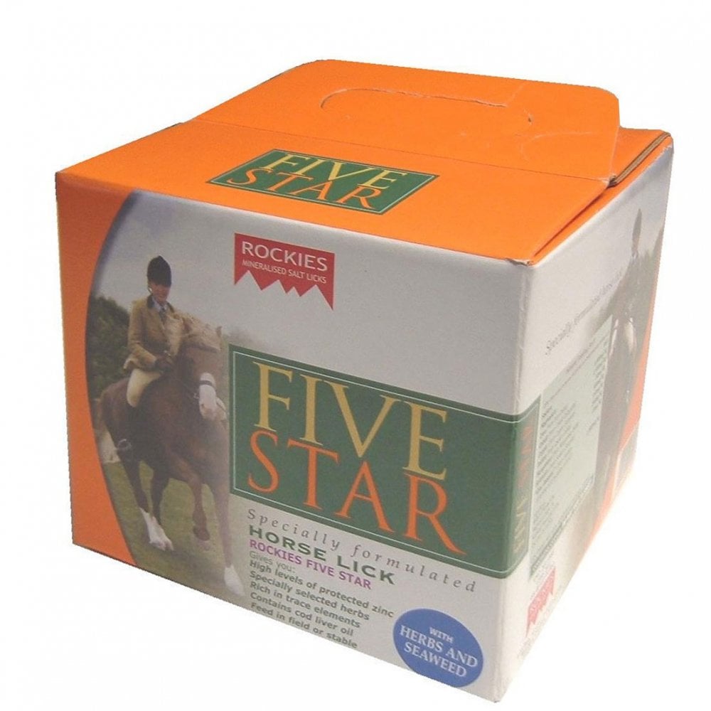 Rockies Five Star Mineral Lick for Horses 5kg