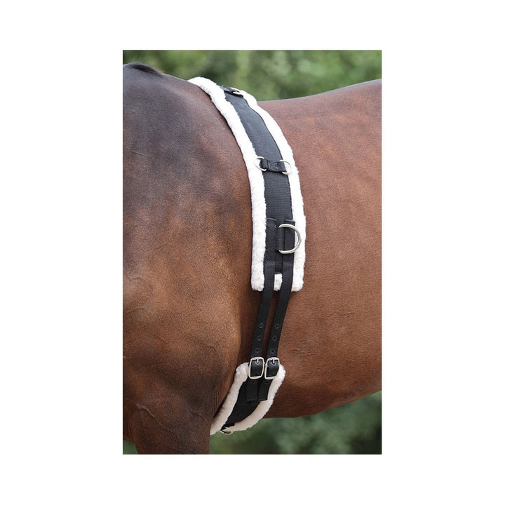 The Shires Nylon Roller with Fleece Padding in Black#Black