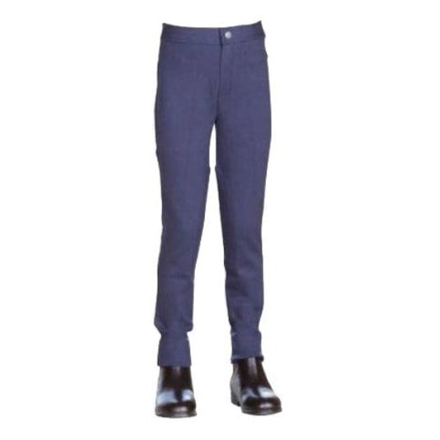 The Saxon Childs Warm Up II Jodhpurs in Navy#Navy