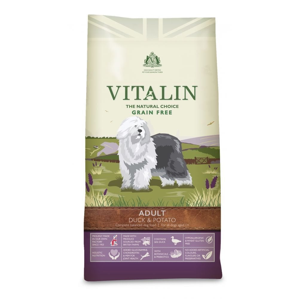 Vitalin Adult Dog Food with Duck Potato