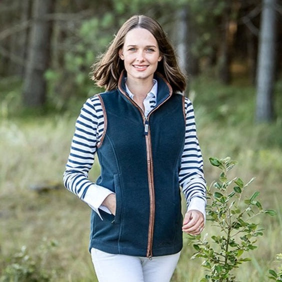 Schoffel Ladies Lyndon Fleece Gilet#Navy