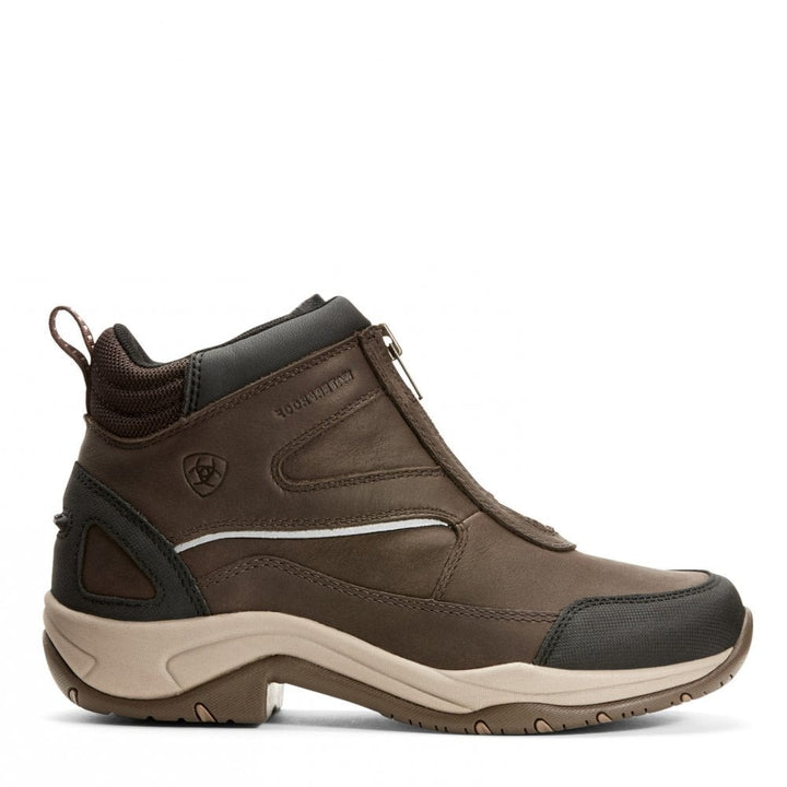 The Ariat Ladies Telluride H20 Zip Boots in Dark Brown#Dark Brown