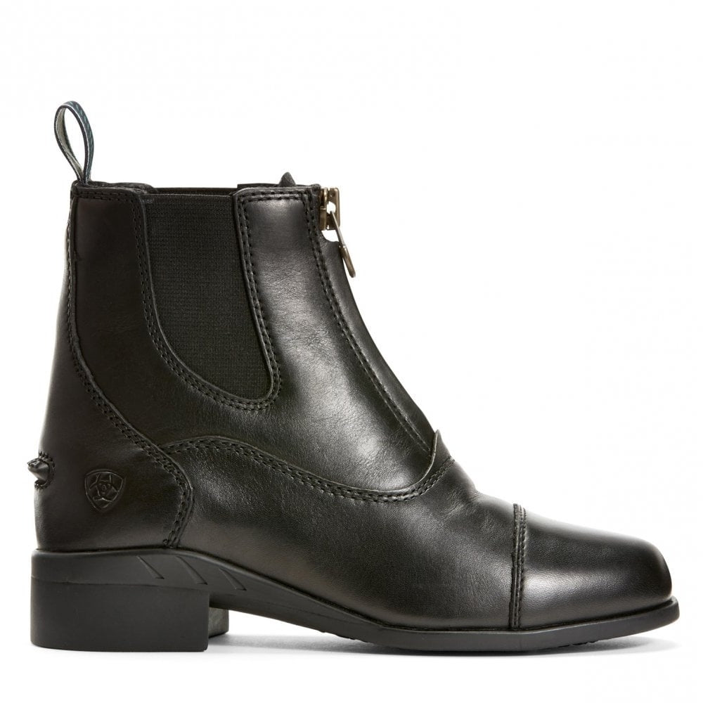 The Ariat Junior Devon IV Jodhpur Boots in Black#Black