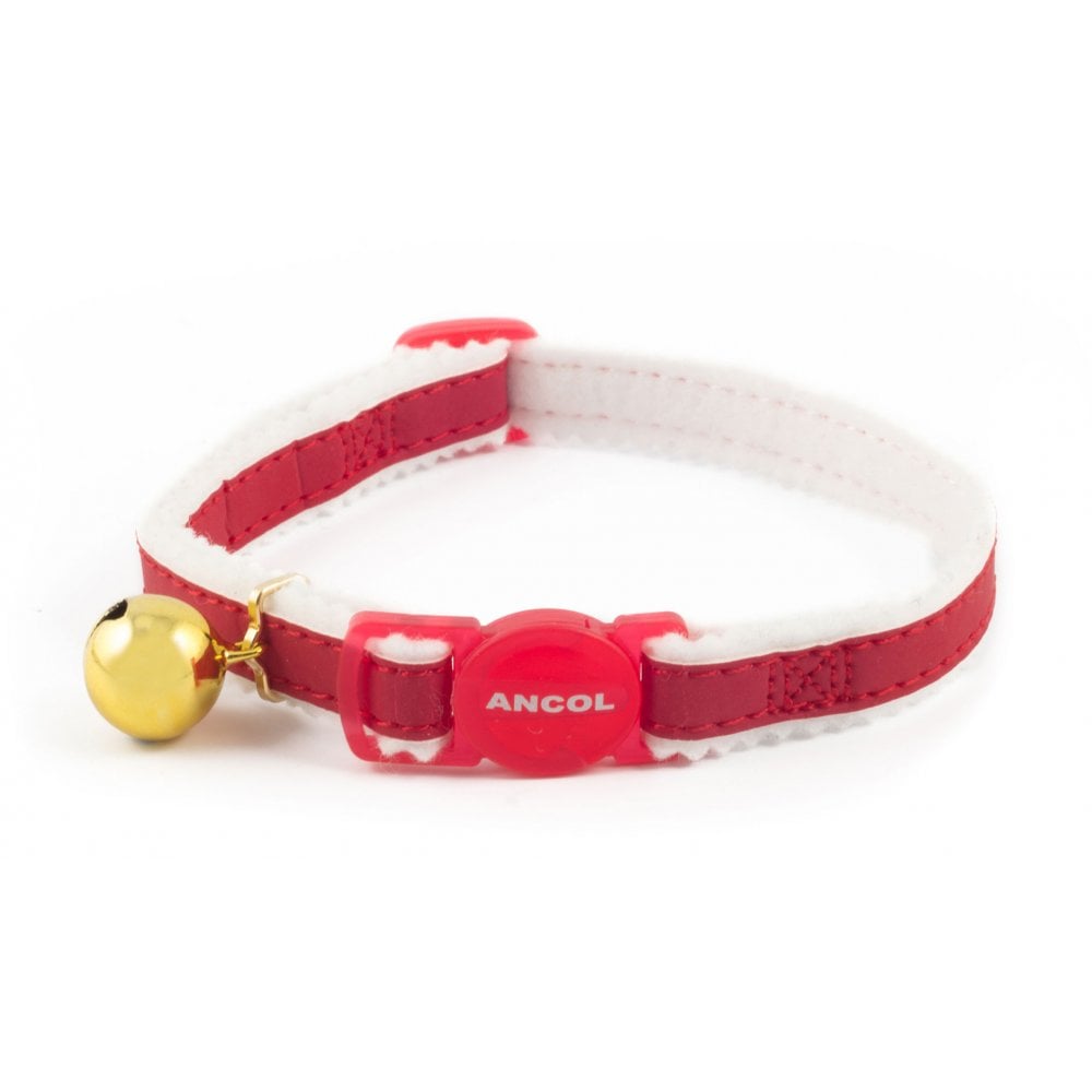 The Ancol Reflective Cat Collar in Red#Red