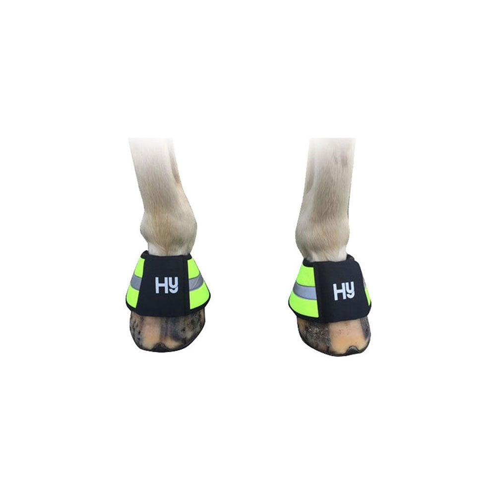 The HyViz Reflector Over Reach Boots in Yellow#Yellow