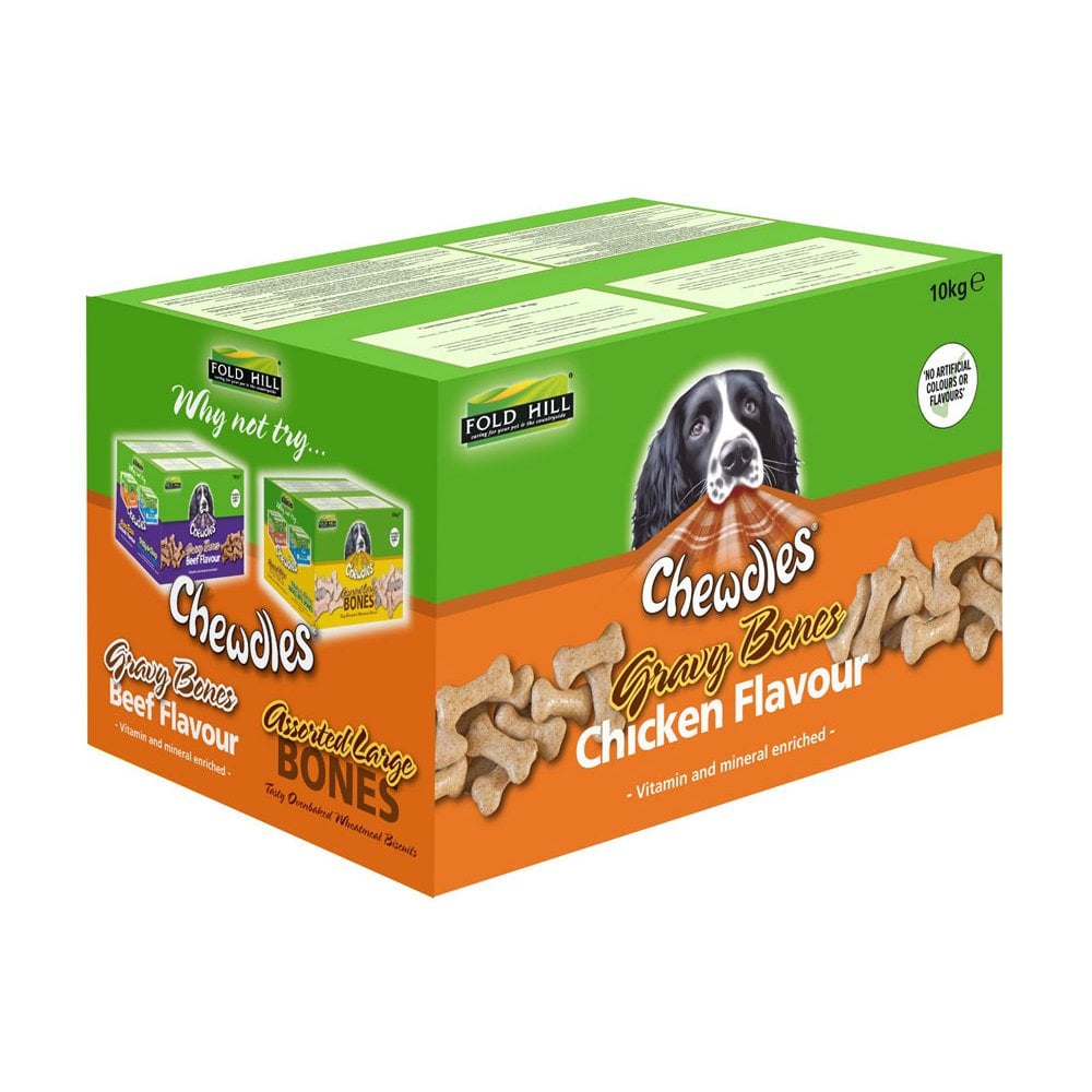 Chewdles Gravy Bones Dog Treats with Chicken 10kg