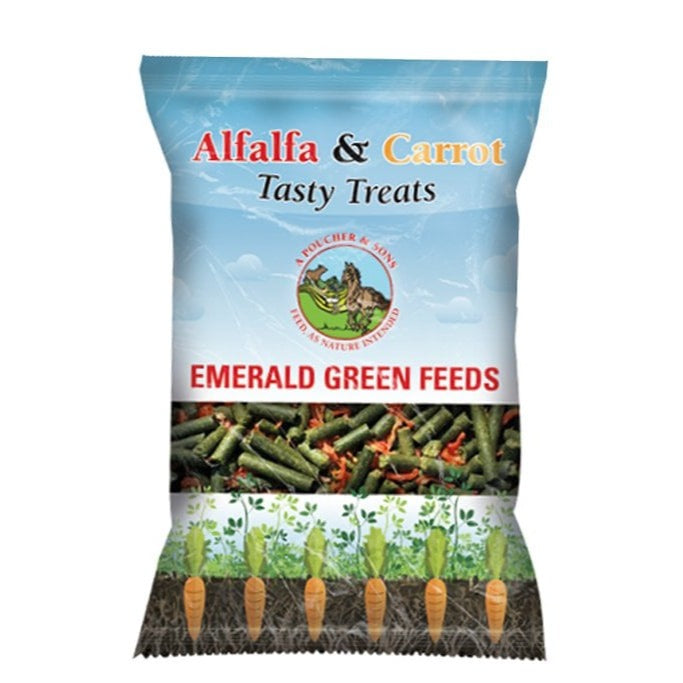 Emerald Green Alfalfa & Carrot Tasty Treats 225g