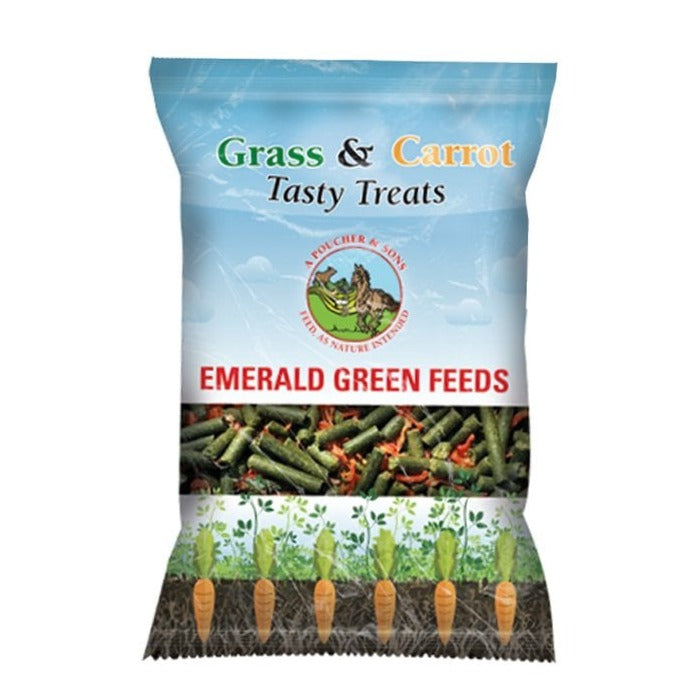 Emerald Green Grass & Carrot Tasty Treats 225g