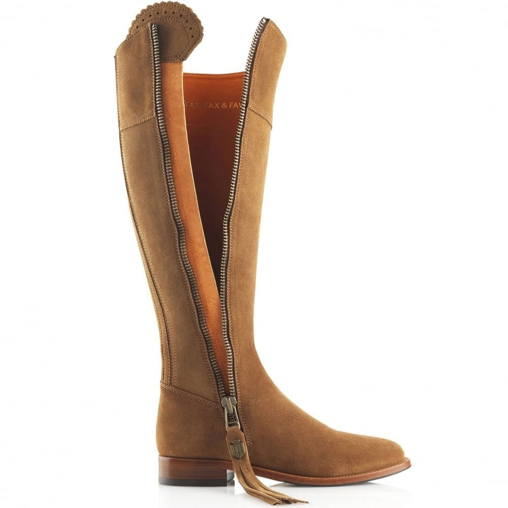 Fairfax & Favor Ladies Regina Suede Flat Boot