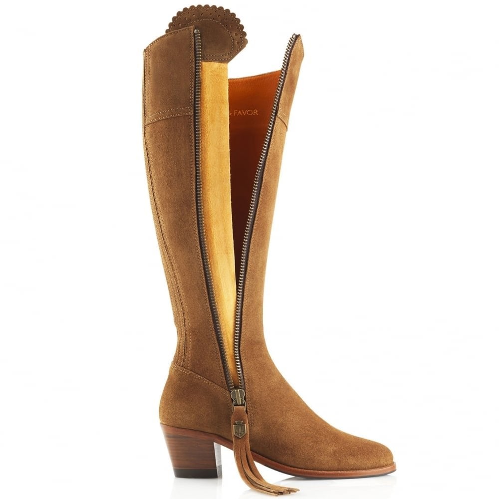 Fairfax & Favor Ladies Heeled Regina Sporting Fit Suede Boot