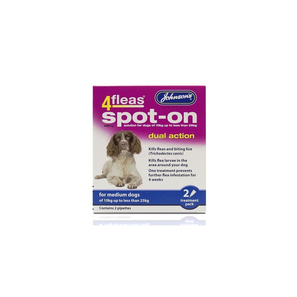 Johnsons 4Fleas Spot-On for Medium Dogs 2 Pips
