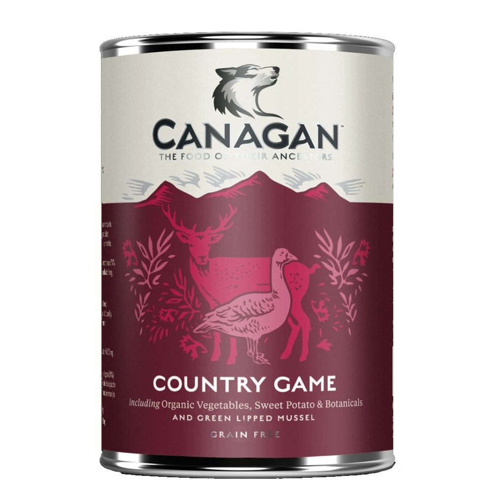 Canagan Country Game Grain Free Tinned Dog Food 400g
