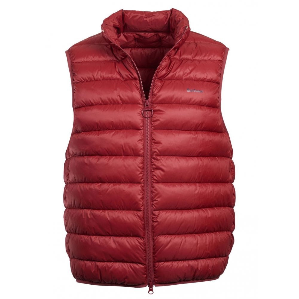 Barbour Mens Bretby Gilet in Red#Red