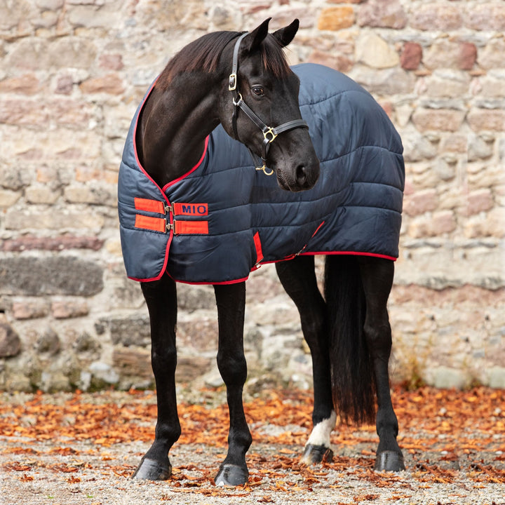 The Mio Insulator 150g Standard Neck Stable Rug in Navy#Navy