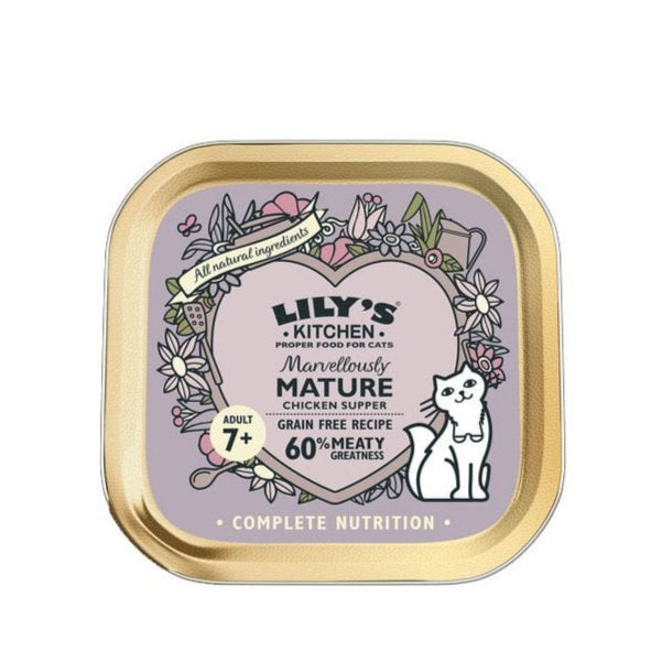 Lily's Kitchen Marvellously Mature Grain Free Chicken Supper for Cats 85g