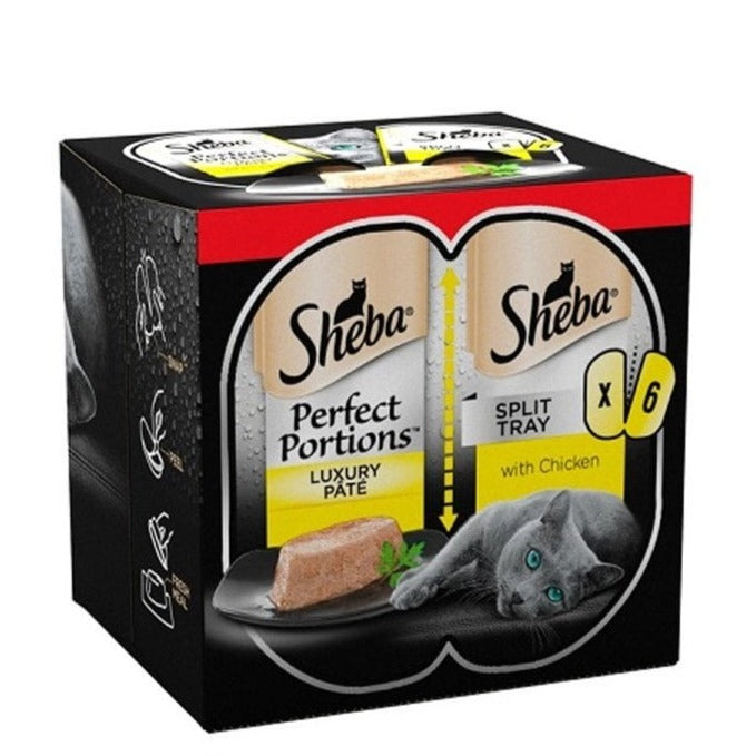 Sheba Perfect Portions Luxury Pate with Chicken Cat Food (6 x 37.5g Trays) 6 x 37.5g