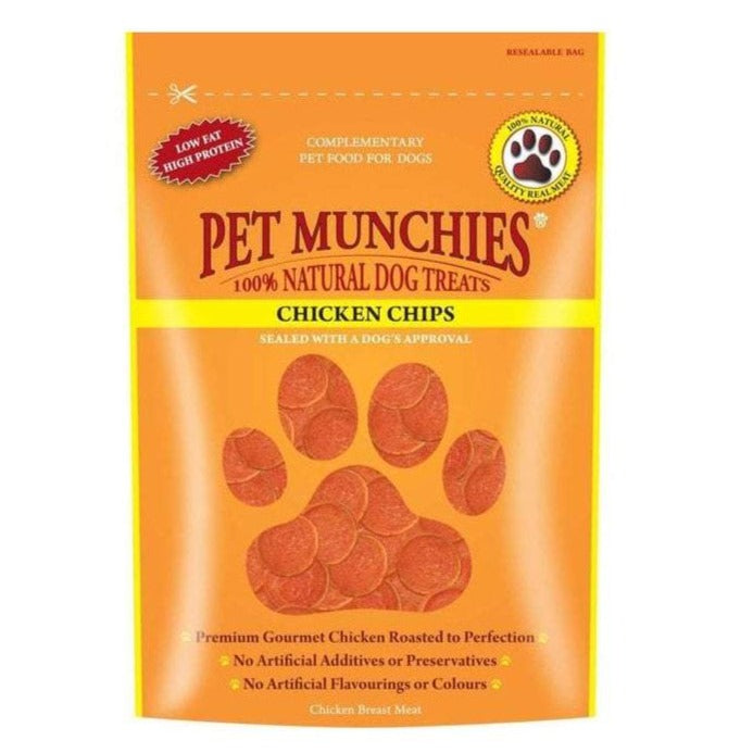 Pet Munchies Dog Treats Chicken Chips 100g