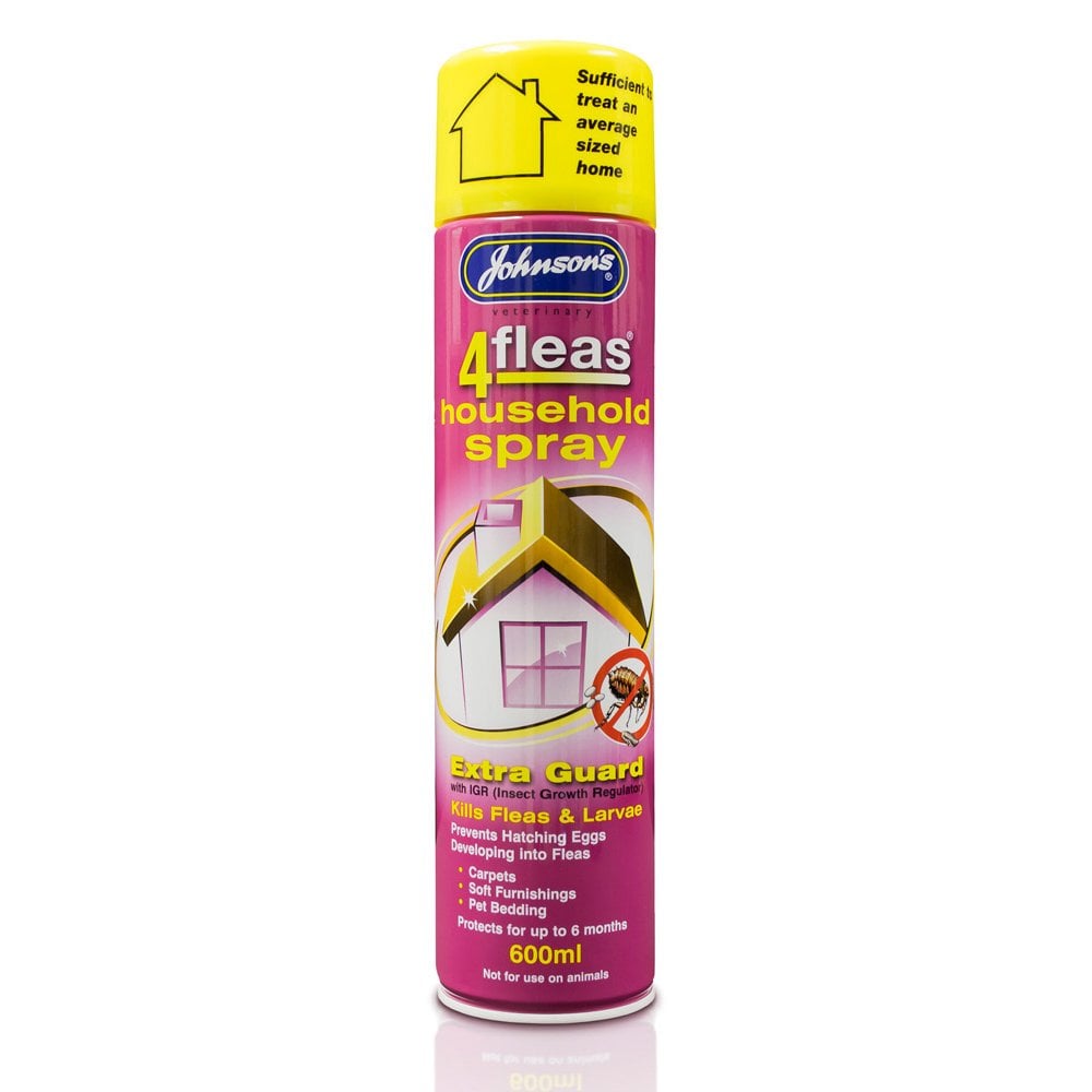 Johnson Veterinary Products 4Fleas Household Spray Ex Guard Flea Spray 600ml