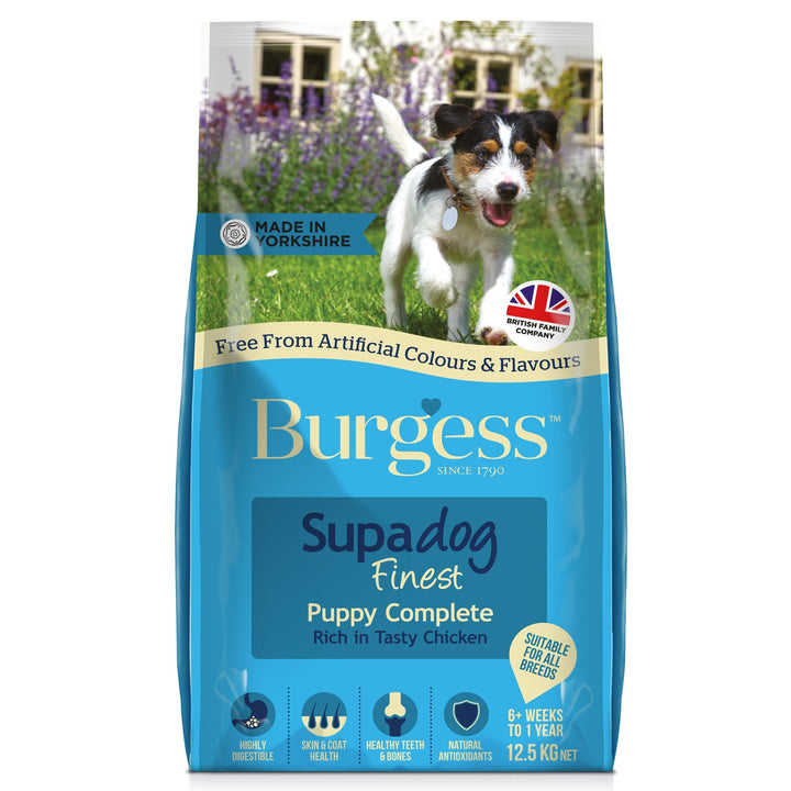 Burgess Supadog Puppy Food Rich in Chicken 2kg