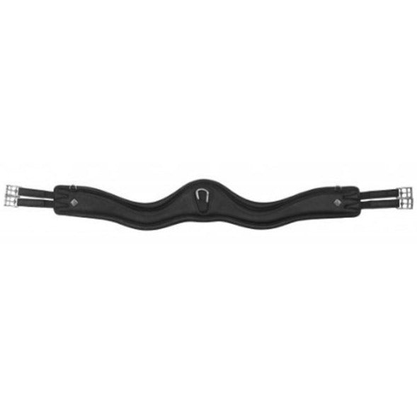 The LeMieux Gel-Tek Anatomic Jumping Curve Girth in Black#Black