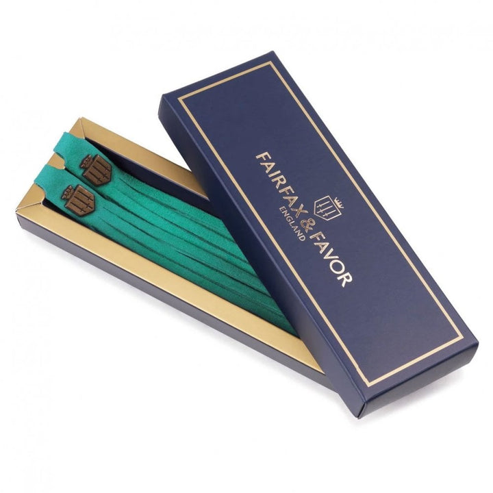 The Fairfax & Favor Ladies Suede Tassels in Light Green#Light Green