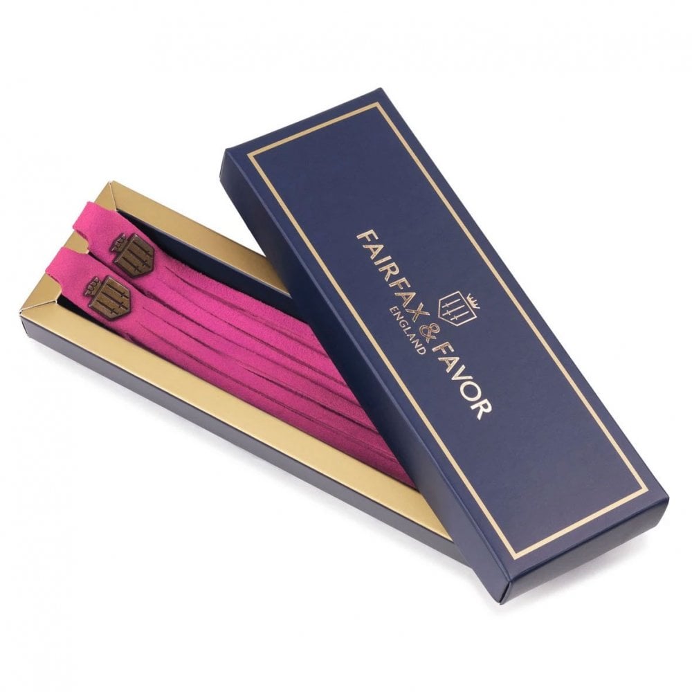 The Fairfax & Favor Ladies Suede Tassels in Pink#Pink