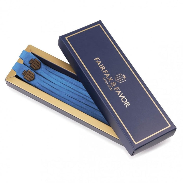 The Fairfax & Favor Ladies Suede Tassels in Cobalt Blue#Cobalt Blue